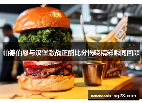 帕德伯恩与汉堡激战正酣比分揭晓精彩瞬间回顾